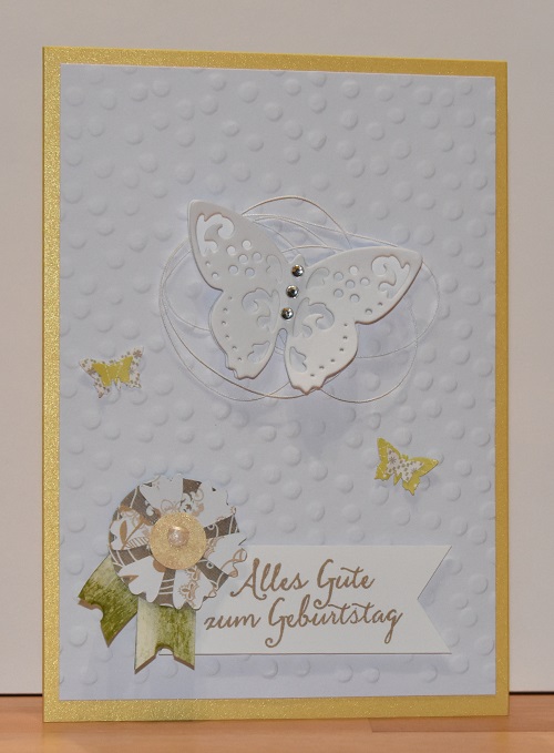 Karte mit Schmetterlingen